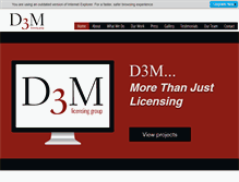 Tablet Screenshot of d3mgroup.com